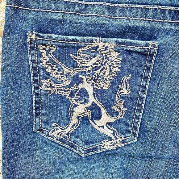 VTG Harold’s Lion Boot Cut Embroidered Jeans 10 - Picture 11 of 12